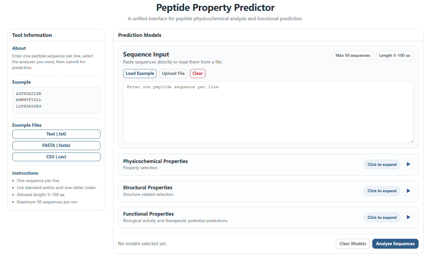 Tools page overview